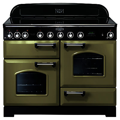 Rangemaster Classic Deluxe 110 Induction Hob Range Cooker Olive Green Rangemaster Classic Deluxe 110 Induction Hob Range Cooker Olive Green